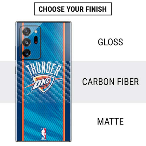 NBA Oklahoma City Thunder Blue Jersey Galaxy Note20 Ultra 5G Skin