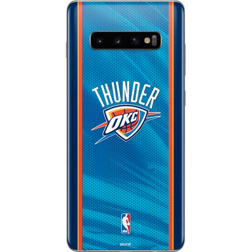 NBA Oklahoma City Thunder Blue Jersey Galaxy S10 Plus Skin