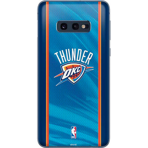 NBA Oklahoma City Thunder Blue Jersey Galaxy S10e Skin
