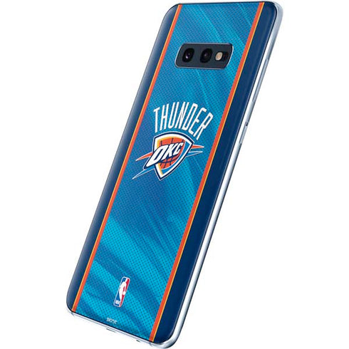 NBA Oklahoma City Thunder Blue Jersey Galaxy S10e Skin