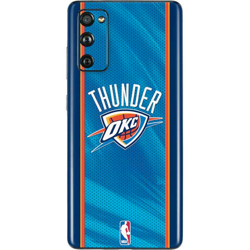 NBA Oklahoma City Thunder Blue Jersey Galaxy S20 Fan Edition Skin