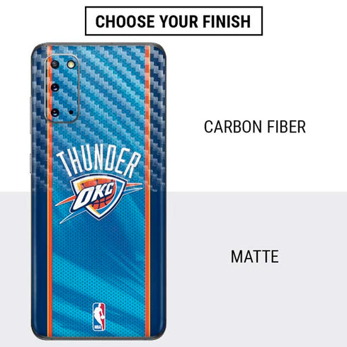 NBA Oklahoma City Thunder Blue Jersey Galaxy S20 Skin