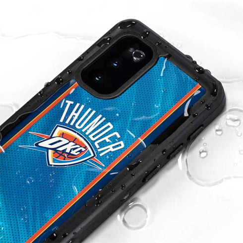 NBA Oklahoma City Thunder Blue Jersey Galaxy S20 Waterproof Case