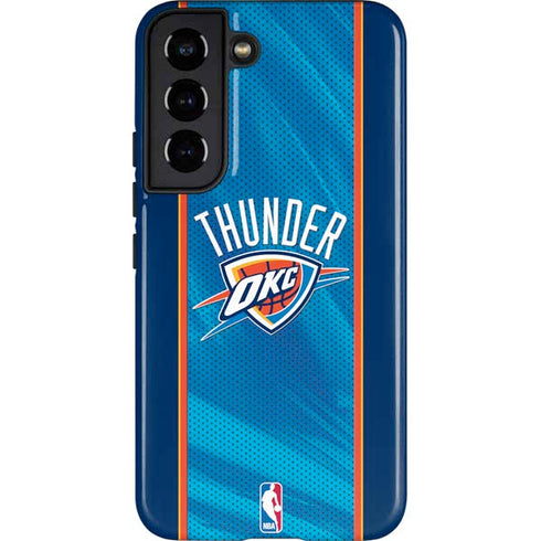 NBA Oklahoma City Thunder Blue Jersey Galaxy S22 Pro Case