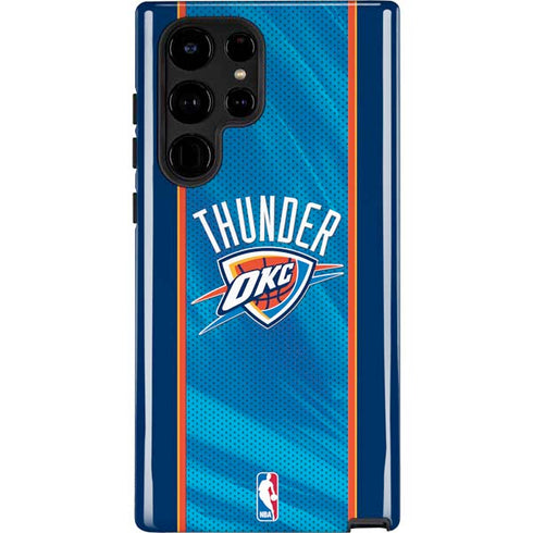 NBA Oklahoma City Thunder Blue Jersey Galaxy S22 Ultra Pro Case