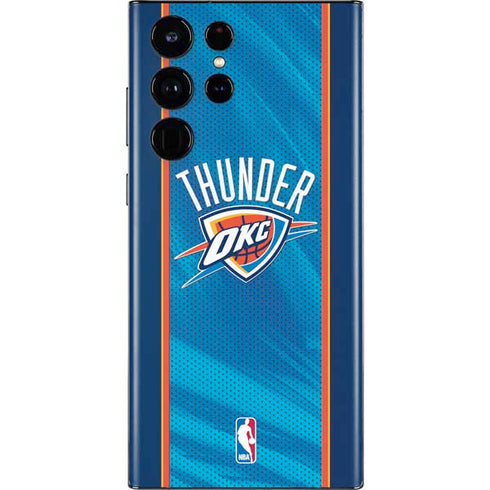 NBA Oklahoma City Thunder Blue Jersey Galaxy S22 Ultra Skin