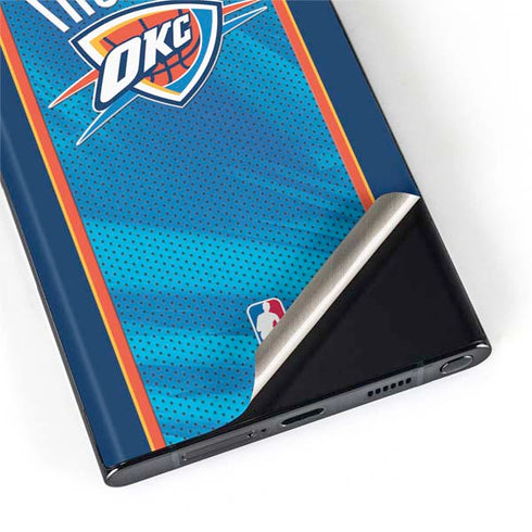 NBA Oklahoma City Thunder Blue Jersey Galaxy S22 Ultra Skin