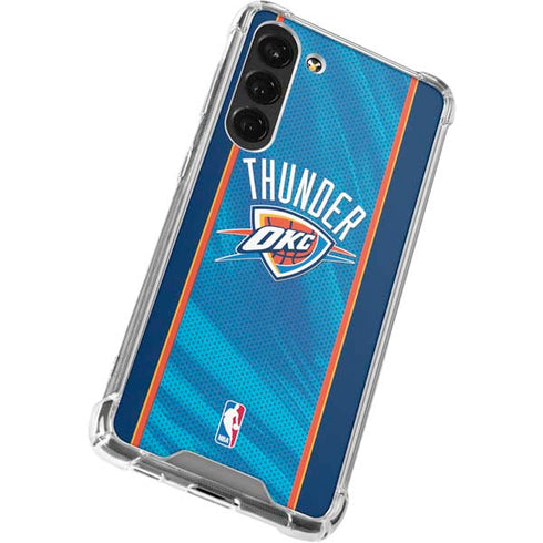 NBA Oklahoma City Thunder Blue Jersey Galaxy S23 Plus Clear Case