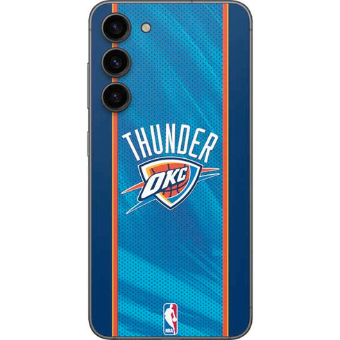 NBA Oklahoma City Thunder Blue Jersey Galaxy S23 Plus Skin