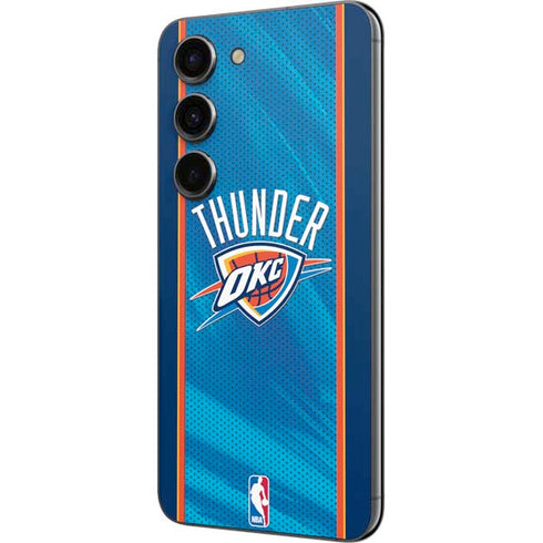 NBA Oklahoma City Thunder Blue Jersey Galaxy S23 Skin