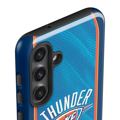 NBA Oklahoma City Thunder Blue Jersey Galaxy S24 Impact Case