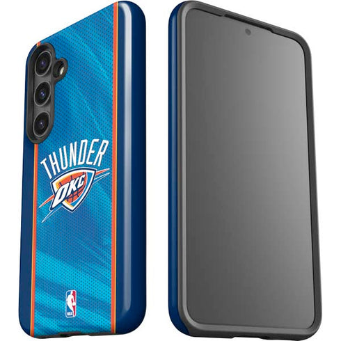NBA Oklahoma City Thunder Blue Jersey Galaxy S24 Plus Impact Case