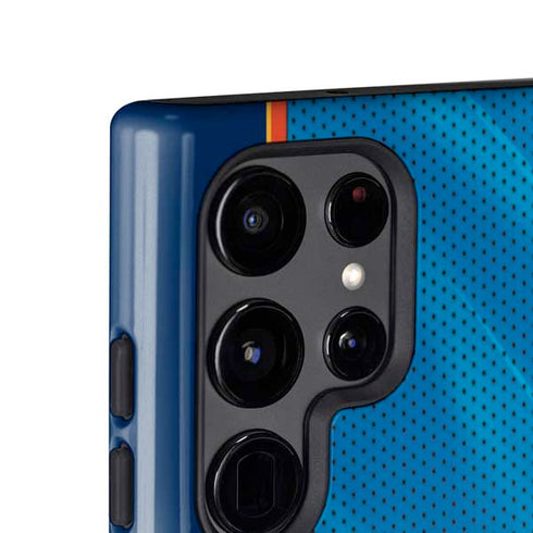 NBA Oklahoma City Thunder Blue Jersey Galaxy S24 Ultra Impact Case