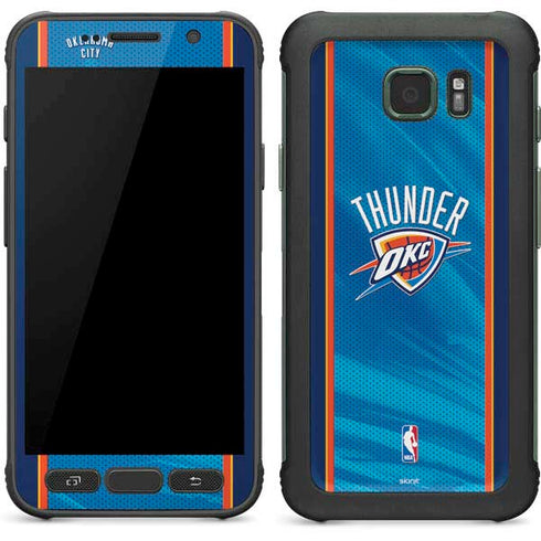 NBA Oklahoma City Thunder Blue Jersey Galaxy S7 Active Skin