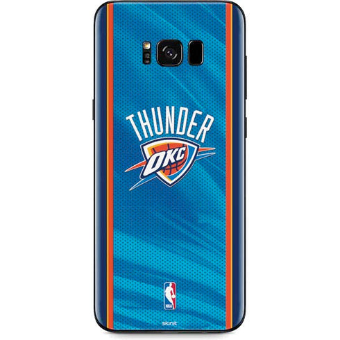 NBA Oklahoma City Thunder Blue Jersey Galaxy S8 Skin