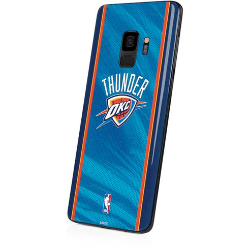 NBA Oklahoma City Thunder Blue Jersey Galaxy S9 Skin