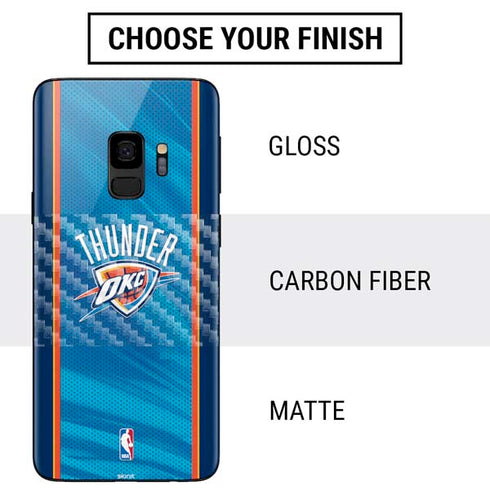 NBA Oklahoma City Thunder Blue Jersey Galaxy S9 Skin