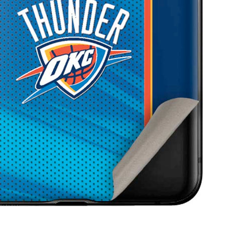 NBA Oklahoma City Thunder Blue Jersey Galaxy Z Flip Skin