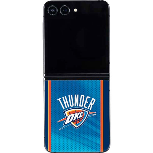 NBA Oklahoma City Thunder Blue Jersey Galaxy Z Flip5 5G Skin