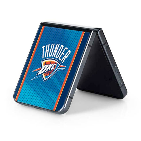 NBA Oklahoma City Thunder Blue Jersey Galaxy Z Flip5 5G Skin