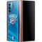NBA Oklahoma City Thunder Blue Jersey Galaxy Z Fold2 5G Skin