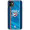 NBA Oklahoma City Thunder Blue Jersey iPhone 11 Clear Case