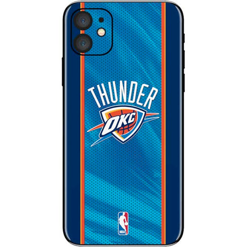 NBA Oklahoma City Thunder Blue Jersey iPhone 11 Skin