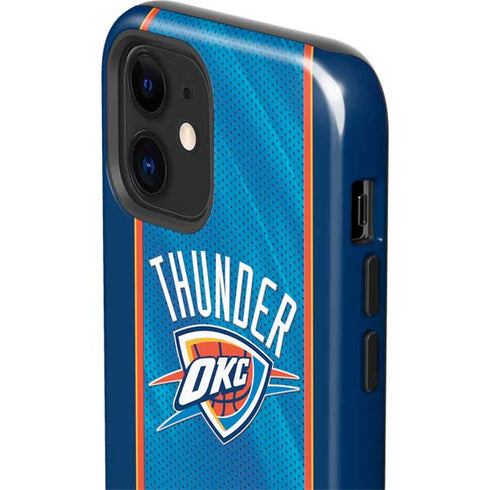 NBA Oklahoma City Thunder Blue Jersey iPhone 12 Impact Case