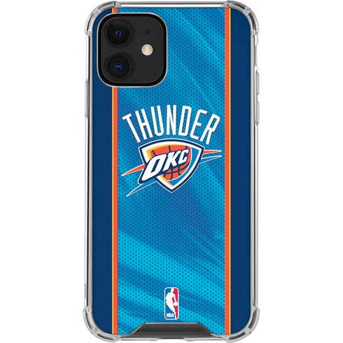 NBA Oklahoma City Thunder Blue Jersey iPhone 12 Mini Clear Case