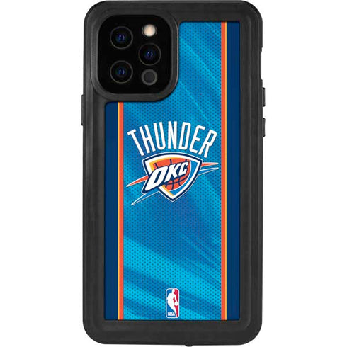 NBA Oklahoma City Thunder Blue Jersey iPhone 12 Pro Waterproof Case