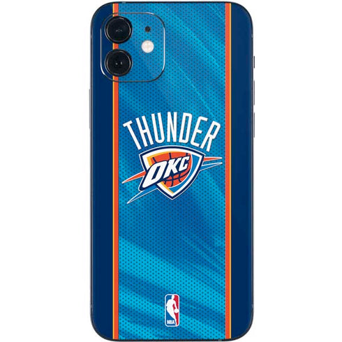 NBA Oklahoma City Thunder Blue Jersey iPhone 12 Skin