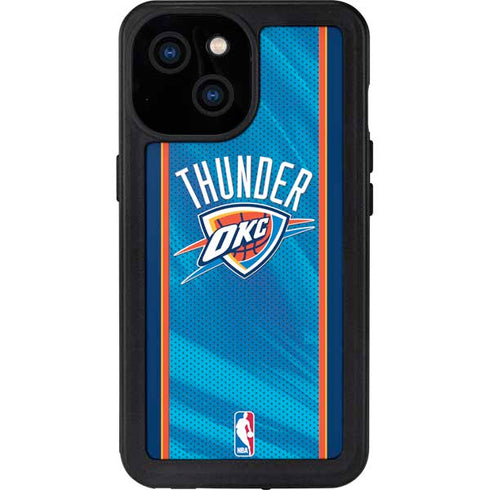NBA Oklahoma City Thunder Blue Jersey iPhone 13 Mini Waterproof Case
