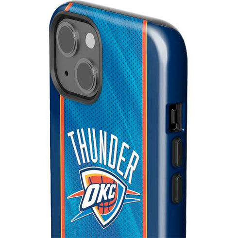 NBA Oklahoma City Thunder Blue Jersey iPhone 15 Plus Impact Case