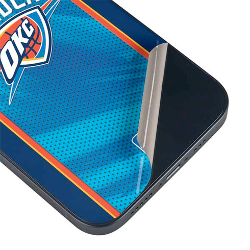 NBA Oklahoma City Thunder Blue Jersey iPhone 15 Plus Skin