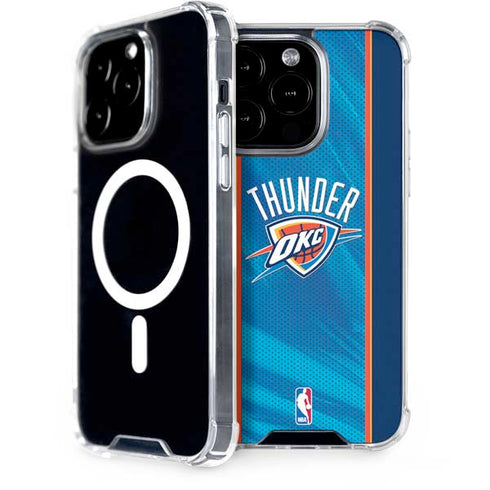 NBA Oklahoma City Thunder Blue Jersey iPhone 15 Pro MagSafe Case