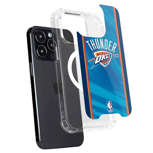 NBA Oklahoma City Thunder Blue Jersey iPhone 14 Pro MagSafe Case