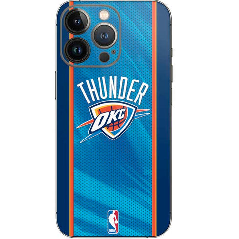 NBA Oklahoma City Thunder Blue Jersey iPhone 14 Pro Skin