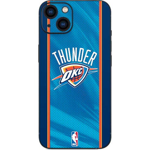 NBA Oklahoma City Thunder Blue Jersey iPhone 14 Skin