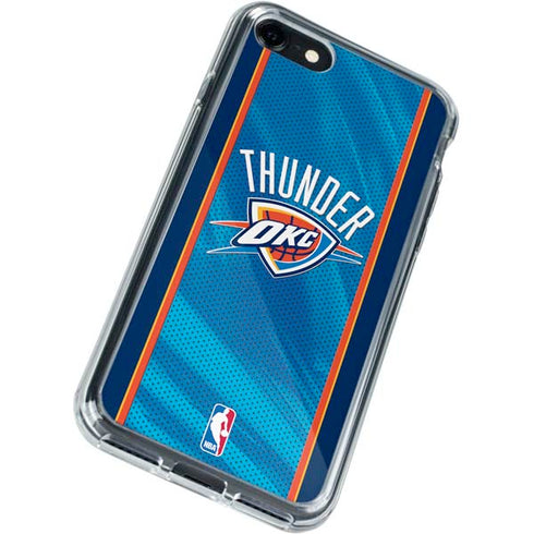 NBA Oklahoma City Thunder Blue Jersey iPhone SE (2nd & 3rd Gen) Clear Case