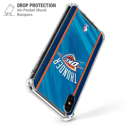 NBA Oklahoma City Thunder Blue Jersey iPhone XS Max Clear Case