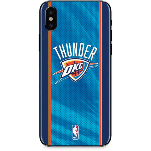 NBA Oklahoma City Thunder Blue Jersey iPhone XS Max Skin