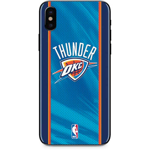 NBA Oklahoma City Thunder Blue Jersey iPhone XS Skin