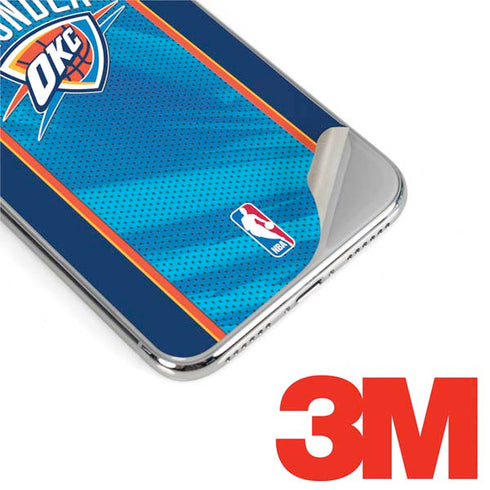 NBA Oklahoma City Thunder Blue Jersey iPhone XS Skin