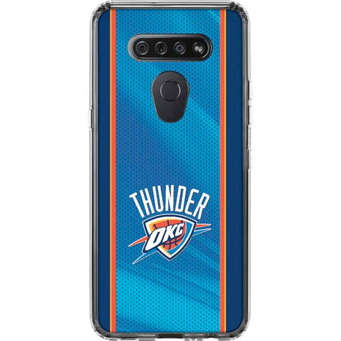 NBA Oklahoma City Thunder Blue Jersey LG K51/Q51 Clear Case