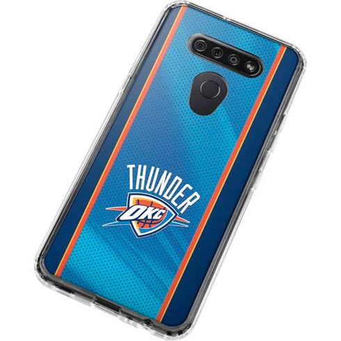 NBA Oklahoma City Thunder Blue Jersey LG K51/Q51 Clear Case