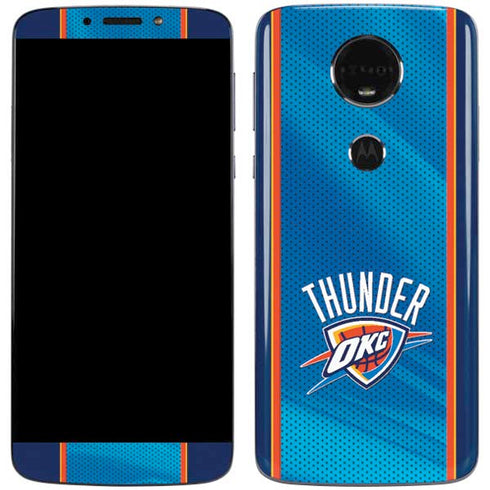 NBA Oklahoma City Thunder Blue Jersey Moto E5 Plus Skin