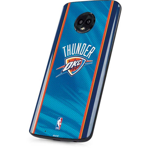 NBA Oklahoma City Thunder Blue Jersey Moto G6 Skin