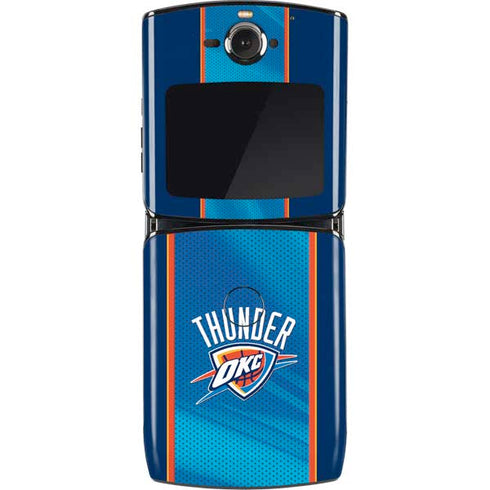 NBA Oklahoma City Thunder Blue Jersey Motorola RAZR Skin