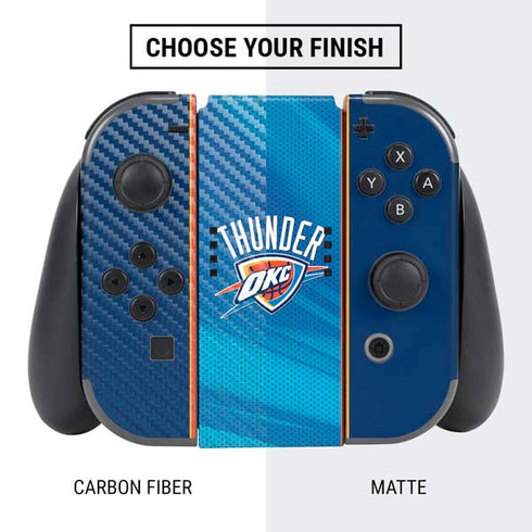 NBA Oklahoma City Thunder Blue Jersey Nintendo Switch Bundle Skin