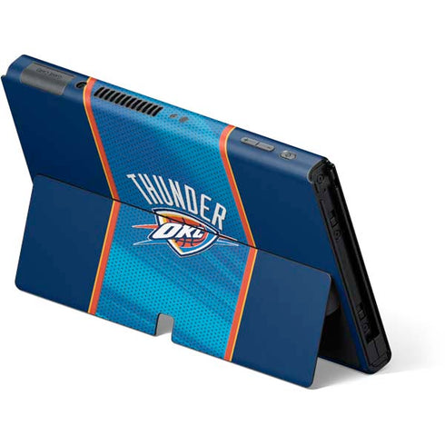 NBA Oklahoma City Thunder Blue Jersey Nintendo Switch OLED (2021) Skin